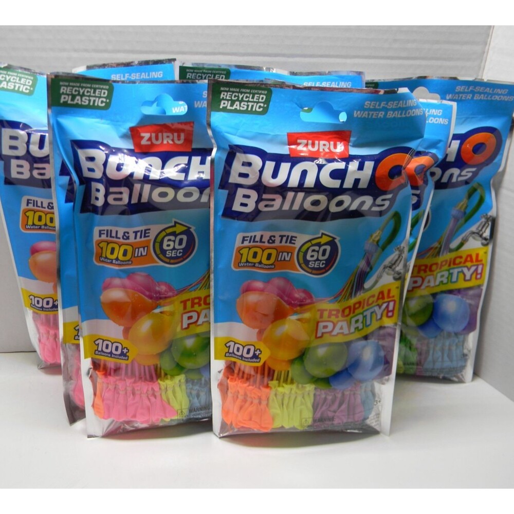 Zuru Bunch O Balloons Tropical Party Rapid Fill Water Balloons 700 Total NIP